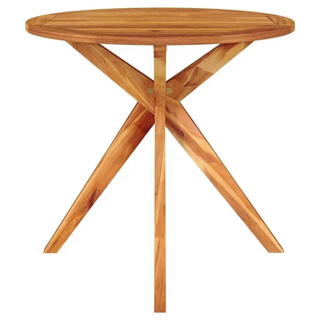 Solid Wood Acacia Garden Table 85x85x75 cm Outdoor Patio Dining Brown Square