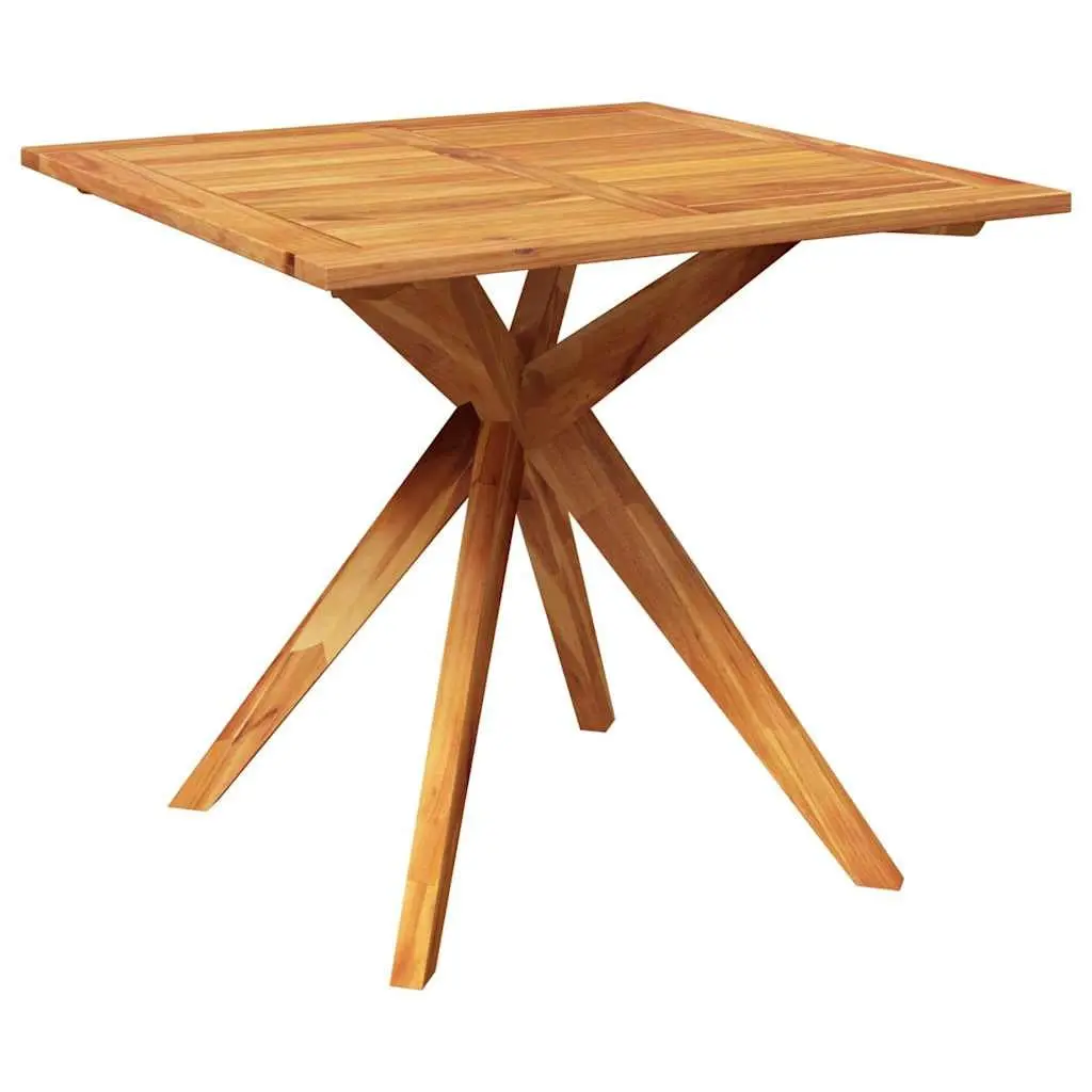 Garden Table Outdoor Use 85x85x75 cm Solid Acacia Wood Brown