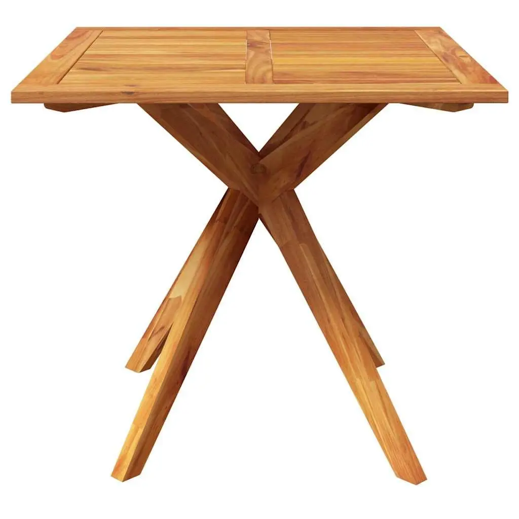 Garden Table Outdoor Use 85x85x75 cm Solid Acacia Wood Brown