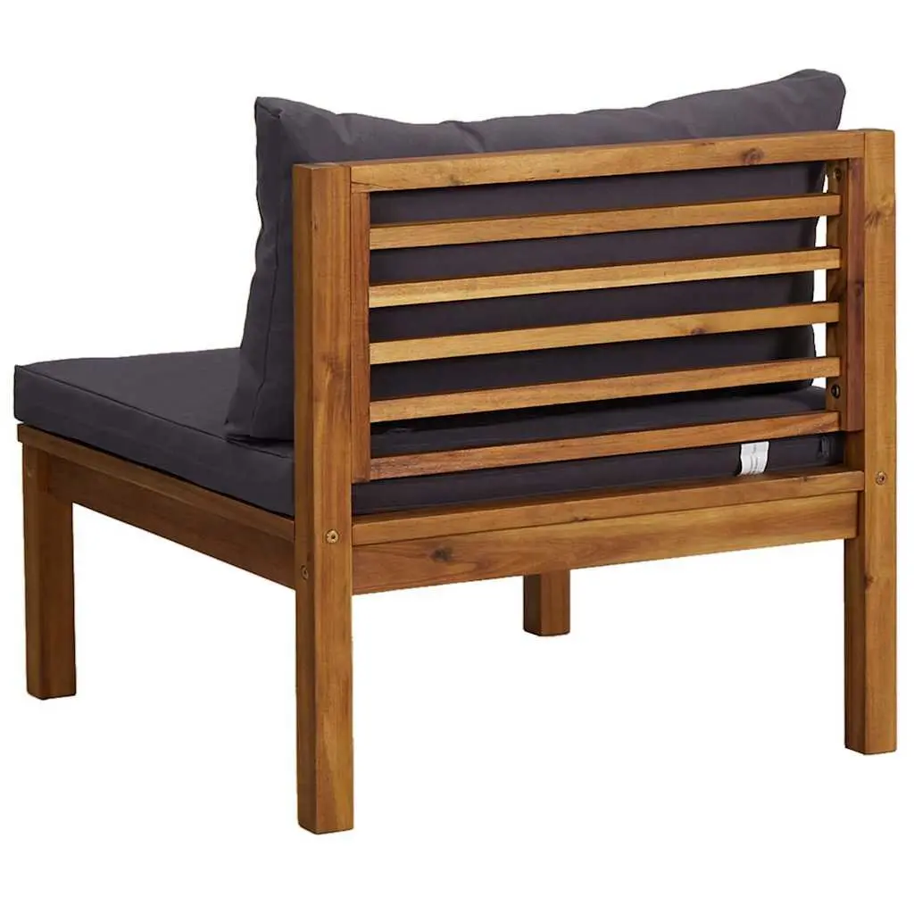 Garden Sofa Set 2 Piece Sectional Outdoor Use with Padded Cushions and Integrated Table