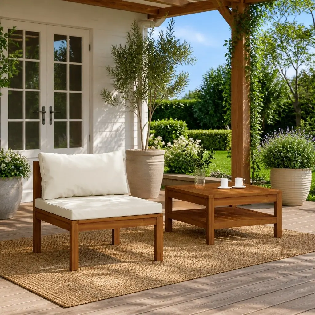 2-Piece Garden Sectional Sofa Set