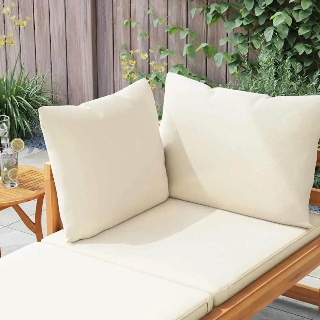 Wooden Sun Lounger Outdoor Garden Sunbed Adjustable Armrest Size