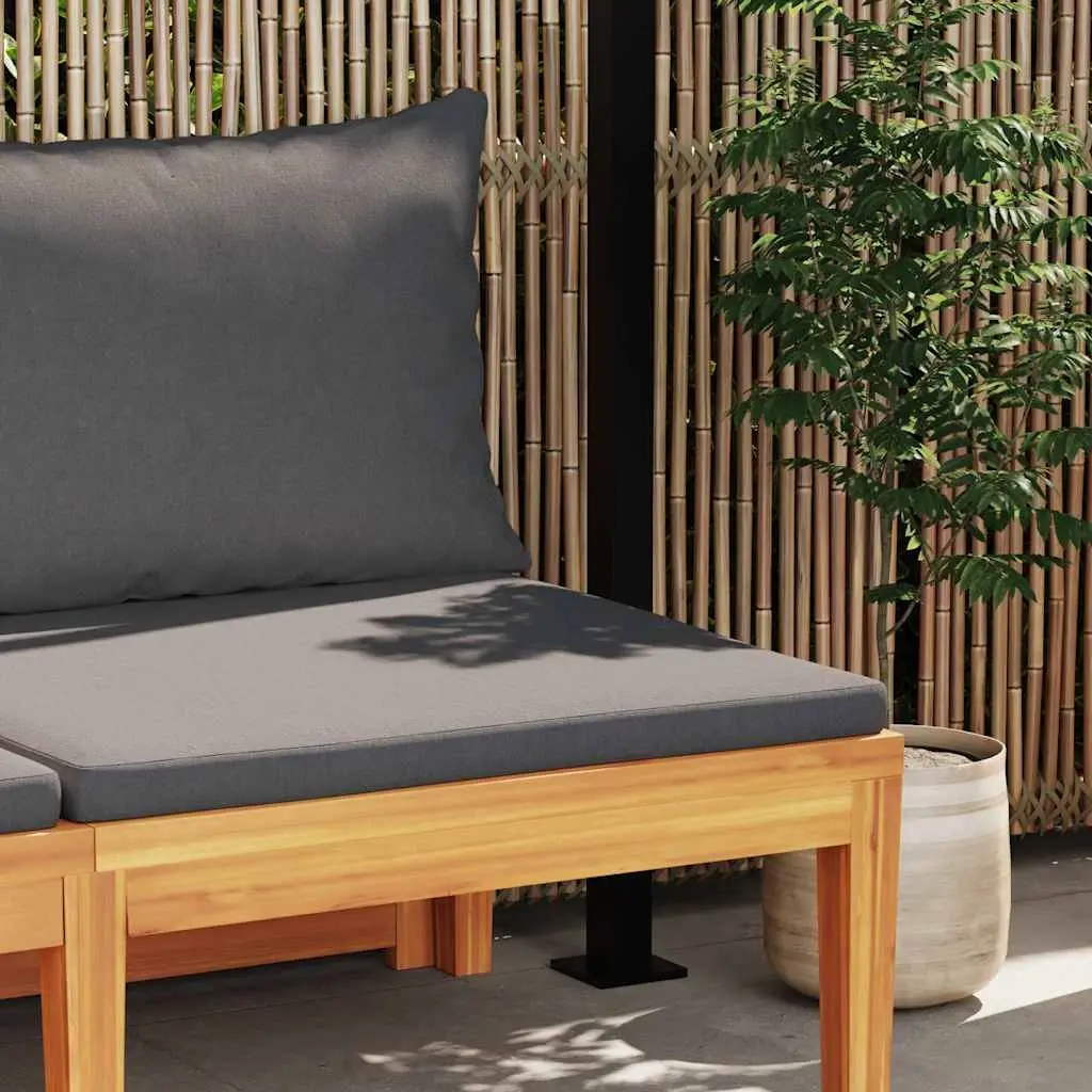 Garden Bench with Table, Solid Acacia Wood Construction