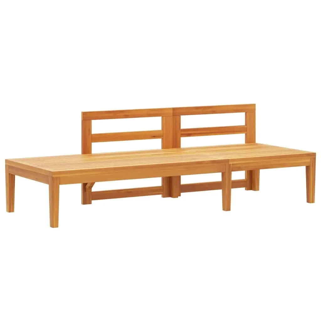 Garden Bench with Table, Solid Acacia Wood Construction