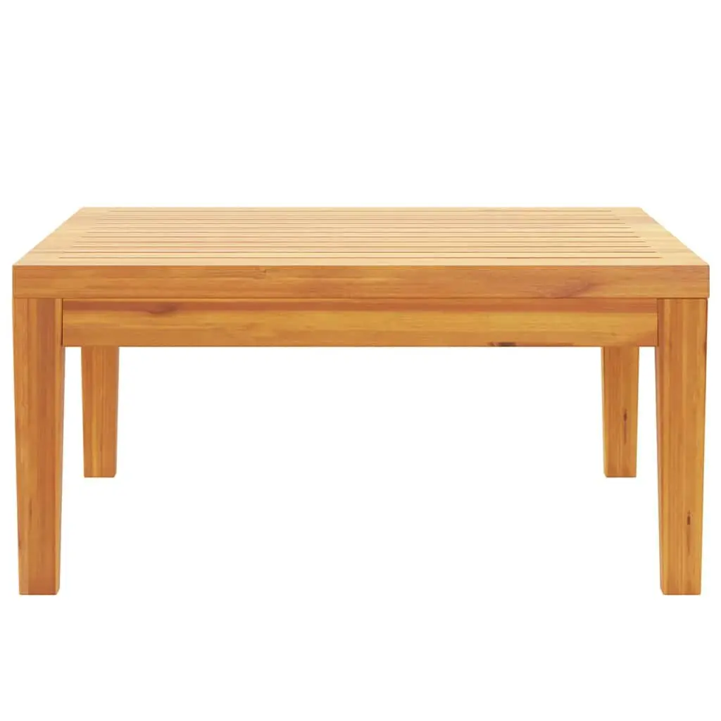 Outdoor Garden Table 64x64x29cm Brown Solid Acacia Wood Patio Furniture