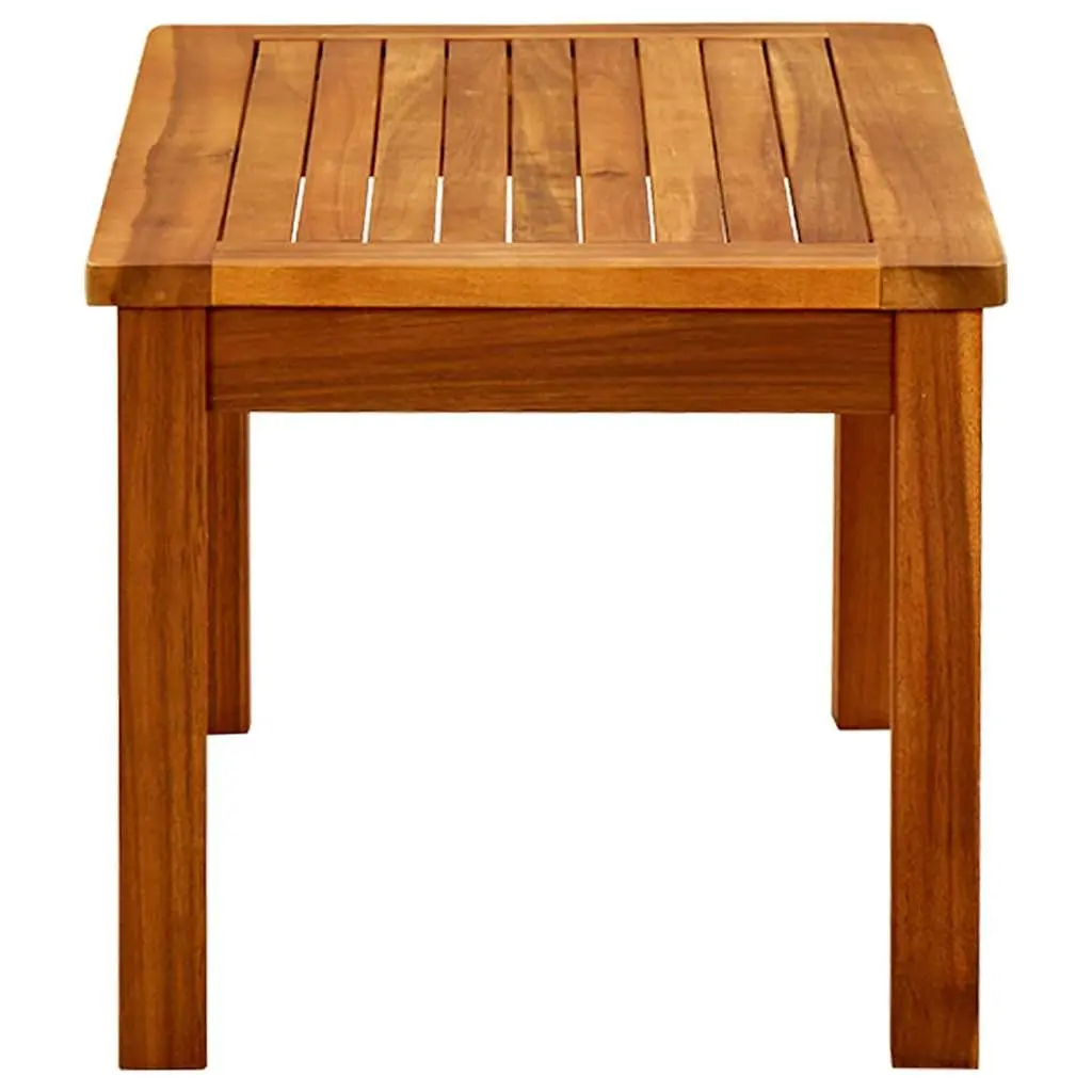 Outdoor Coffee Table for Garden 70x40x36 cm Solid Acacia Wood Slatted Brown