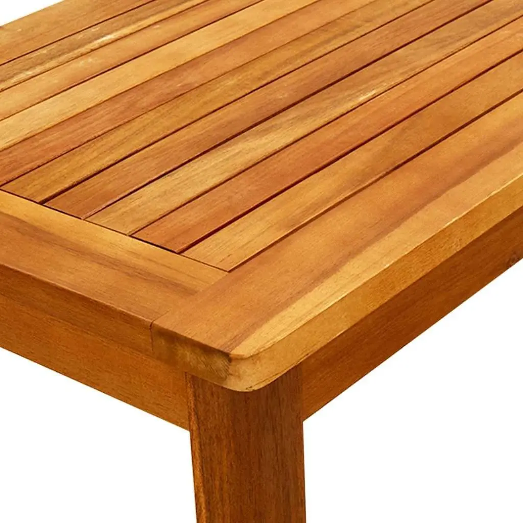 Outdoor Coffee Table for Garden 70x40x36 cm Solid Acacia Wood Slatted Brown