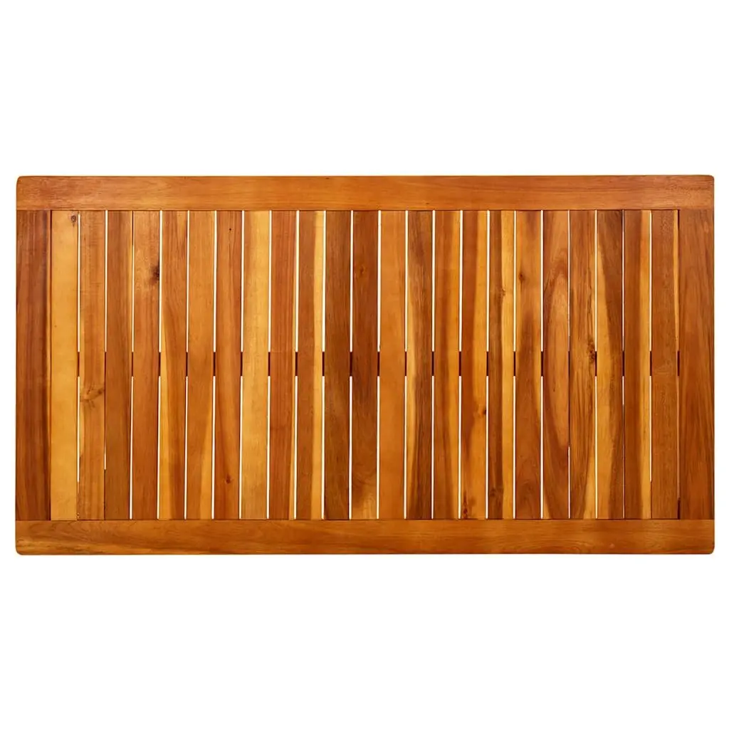 Outdoor Coffee Table Garden Furniture Solid Wood Slatted Design Brown