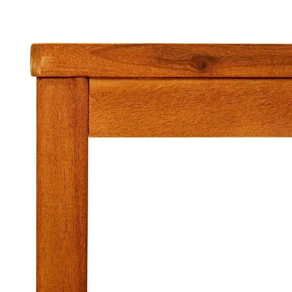 Coffee Table 60x60x45 cm Solid Acacia Wood Brown Slatted Tabletop Storage Shelf