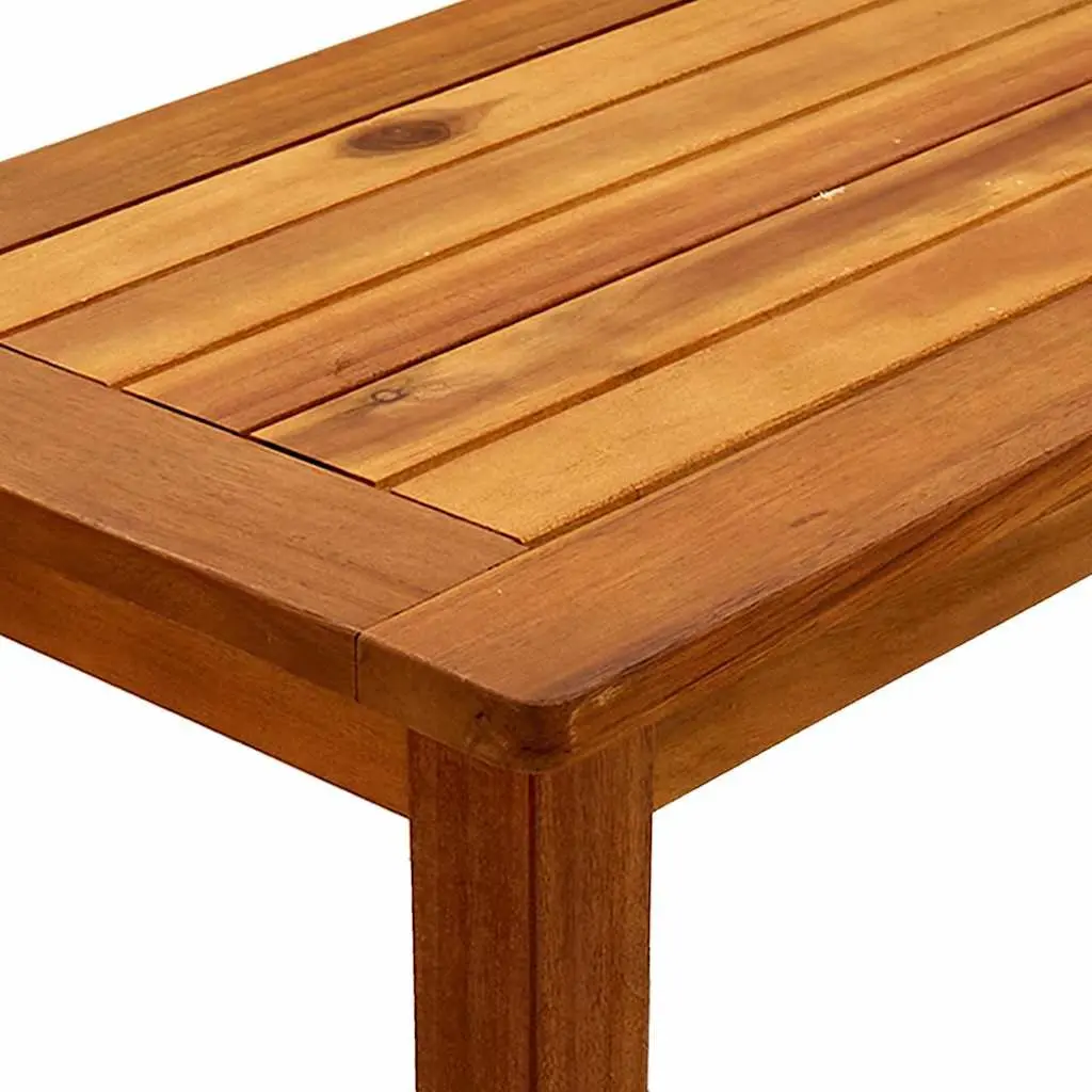 Garden Console Table 80x35x75cm Solid Acacia Wood Outdoor Patio Furniture