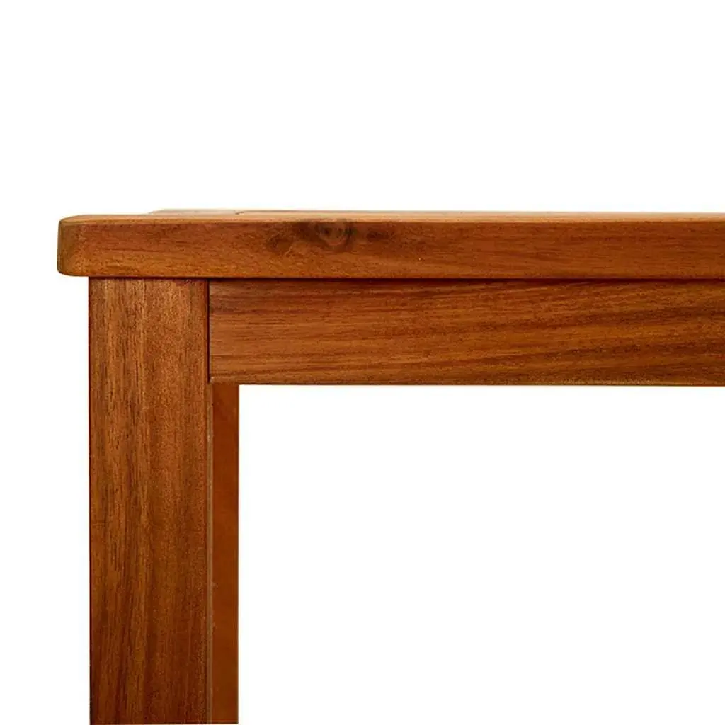 Garden Console Table 110x40x75 cm Outdoor Furniture with Bottom Shelf Storage