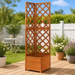 Corner Trellis Planter Specifications: 40x40x150 cm