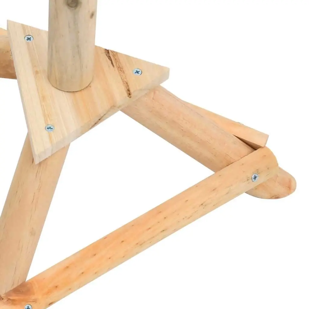 Wooden Bird Feeder Outdoor Garden Stand Solid Fir Wood 37 x 28 x 100 cm