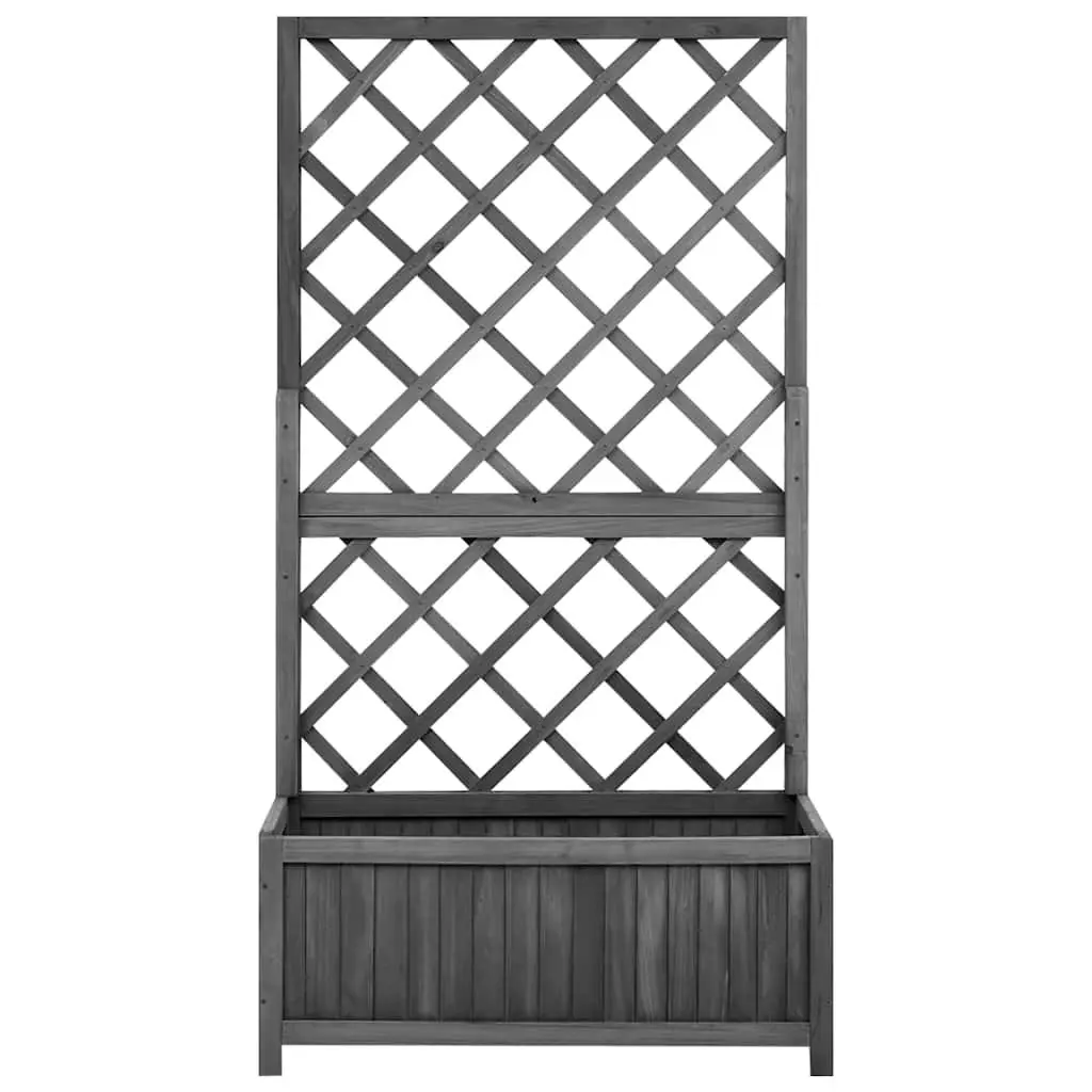 Garden Trellis Planter with Flower Box Climbing Plant Support Outdoor Raised Bed
