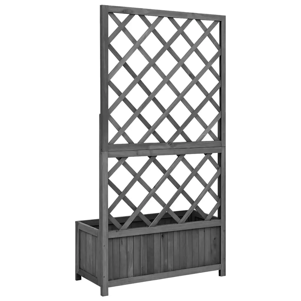 Garden Trellis Planter with Flower Box Climbing Plant Support Outdoor Raised Bed