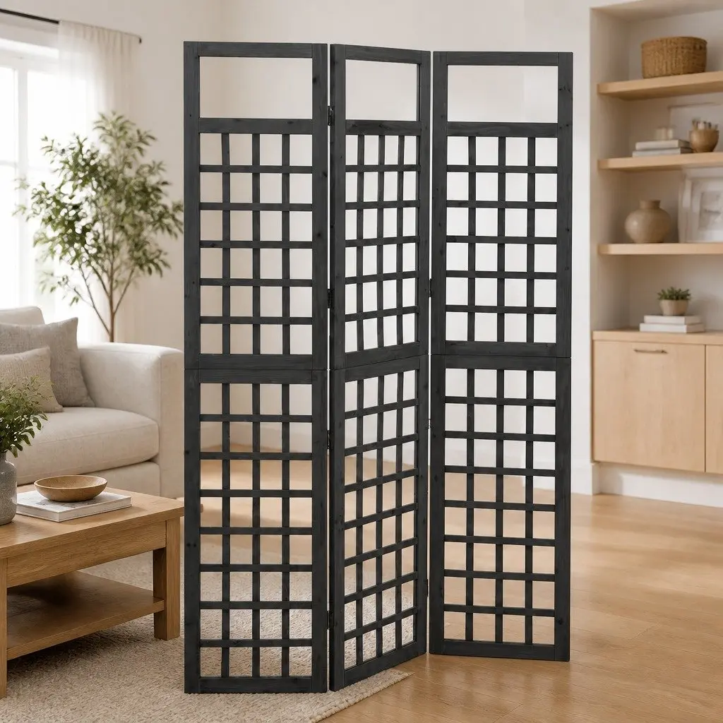 3-Panel Room Divider Trellis