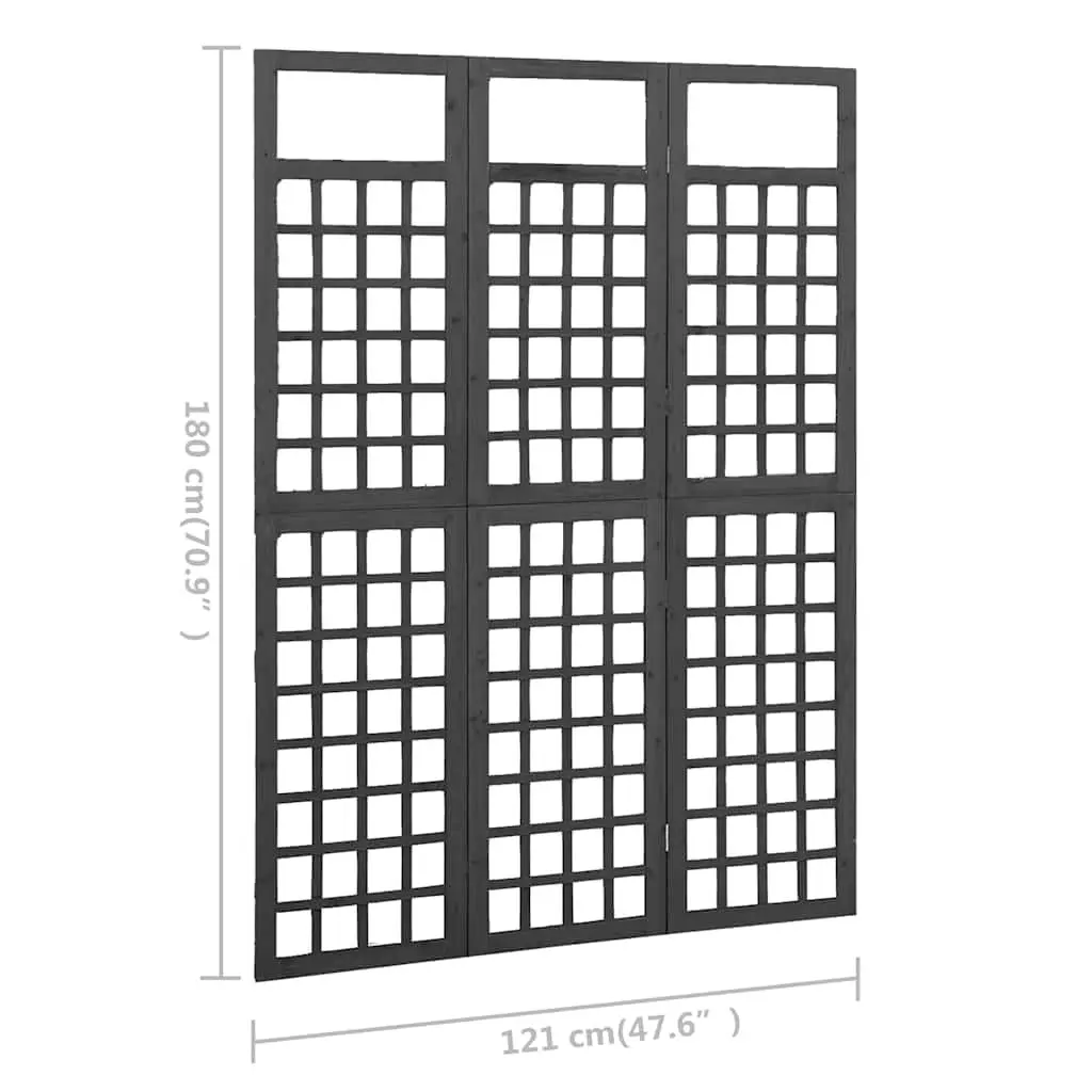 3-Panel Room Divider Trellis