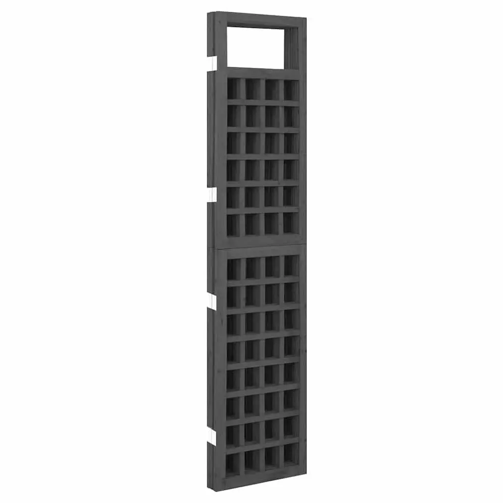 4-Panel Room Divider Screen Indoor Outdoor Solid Fir Wood 161 x 180 cm