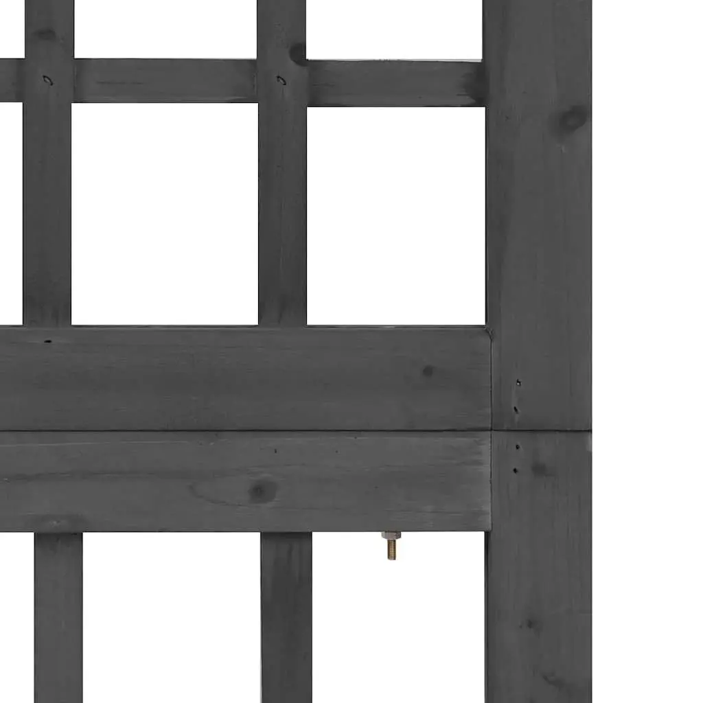 6-Panel Room Divider Trellis Solid Fir Wood Screen Folding Privacy Partition
