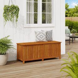 Garden Storage Box: 150x50x58 cm Acacia Wood Bench