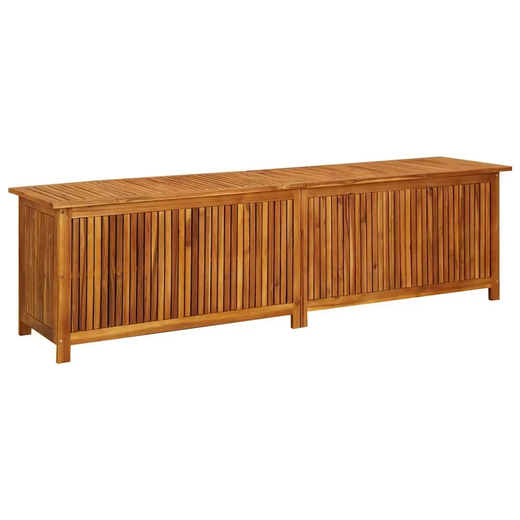Garden Storage Box 200x50x58 cm Solid Wood Outdoor Cushion Pillow Deck Box