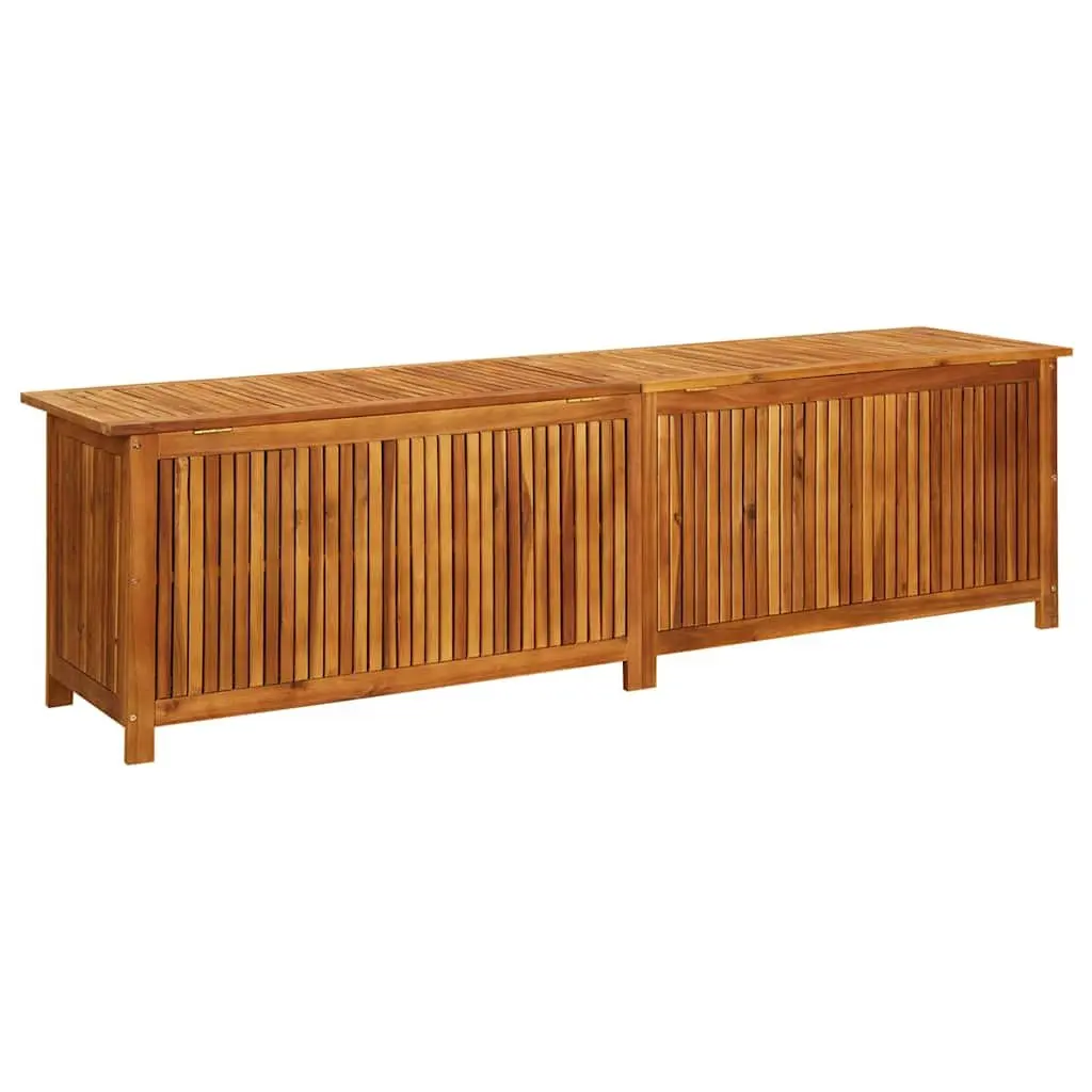 Garden Storage Box 200x50x58 cm Solid Wood Outdoor Cushion Pillow Deck Box
