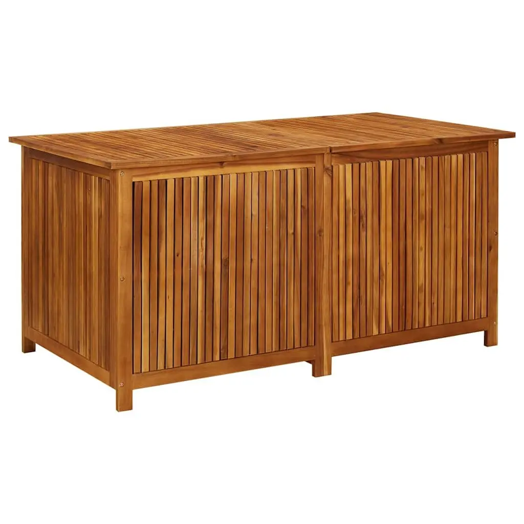 Garden Storage Box 150x80x75 cm Outdoor Wooden Furniture Chest Acacia Cushion