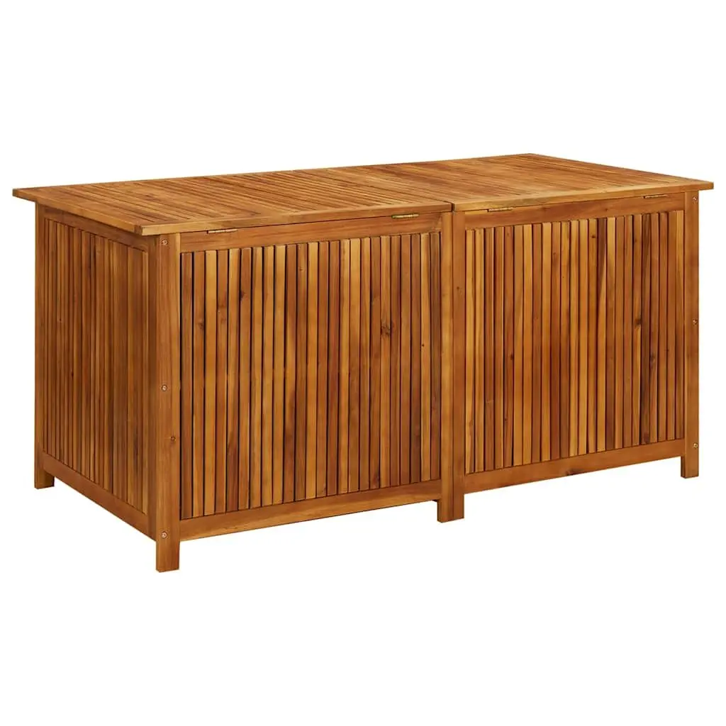 Garden Storage Box 150x80x75 cm Outdoor Wooden Furniture Chest Acacia Cushion