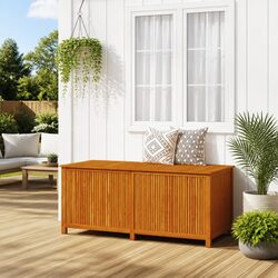 Garden Storage Box Specifications: 175x80x75 cm, Acacia Wood
