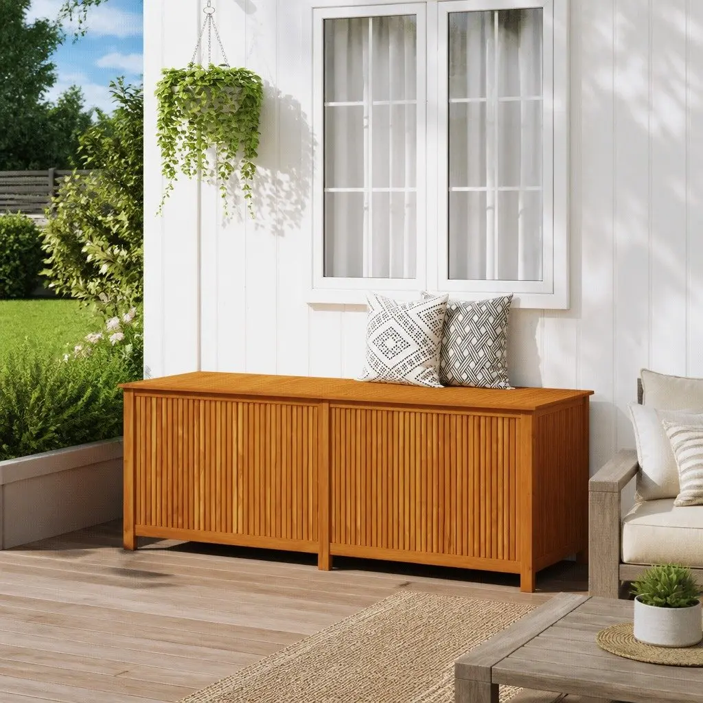 Garden Storage Box Outdoor Use 200x80x75 cm Solid Wood