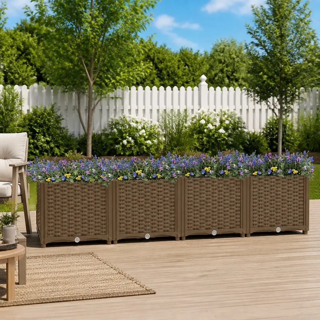 Raised Garden Bed Outdoor Planter Box 160x40x38cm