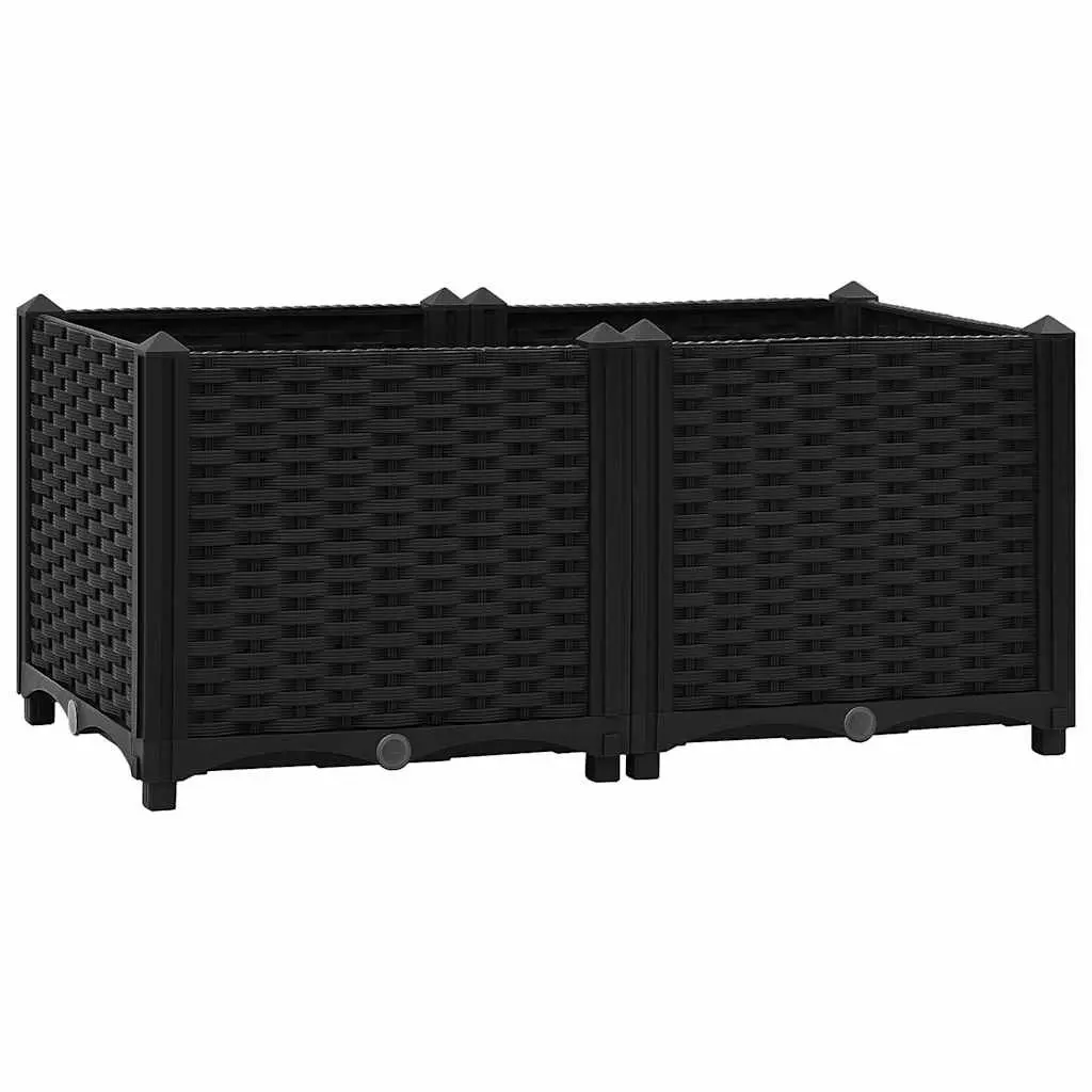 Raised Garden Bed Planter Polypropylene Outdoor Flowers Vegetables Herbs Pots