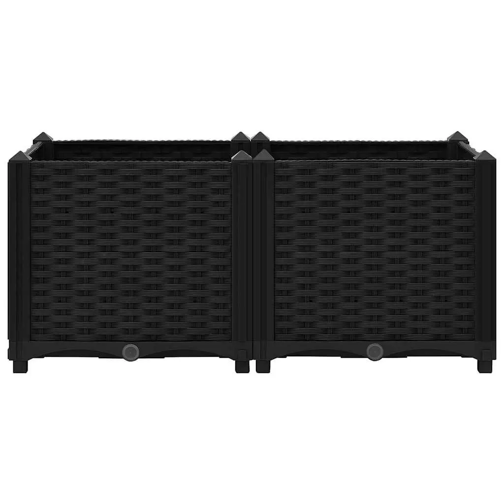Raised Garden Bed Planter Polypropylene Outdoor Flowers Vegetables Herbs Pots