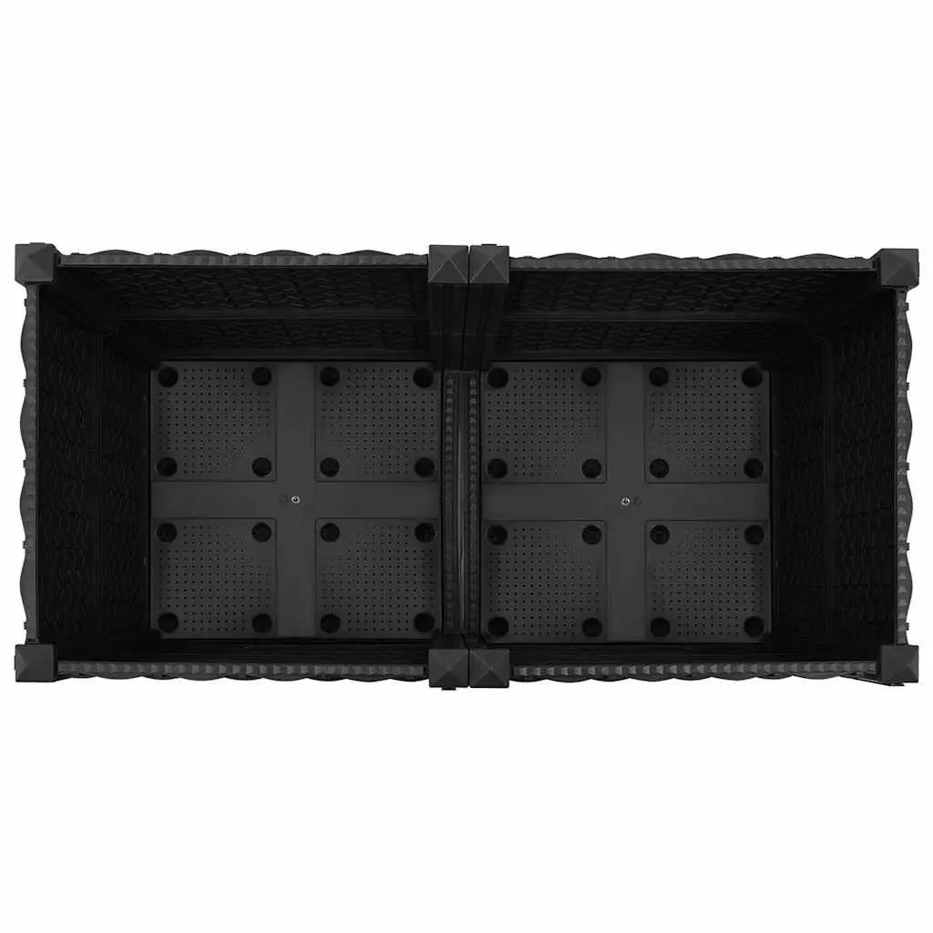 Raised Garden Bed Planter Polypropylene Outdoor Flowers Vegetables Herbs Pots