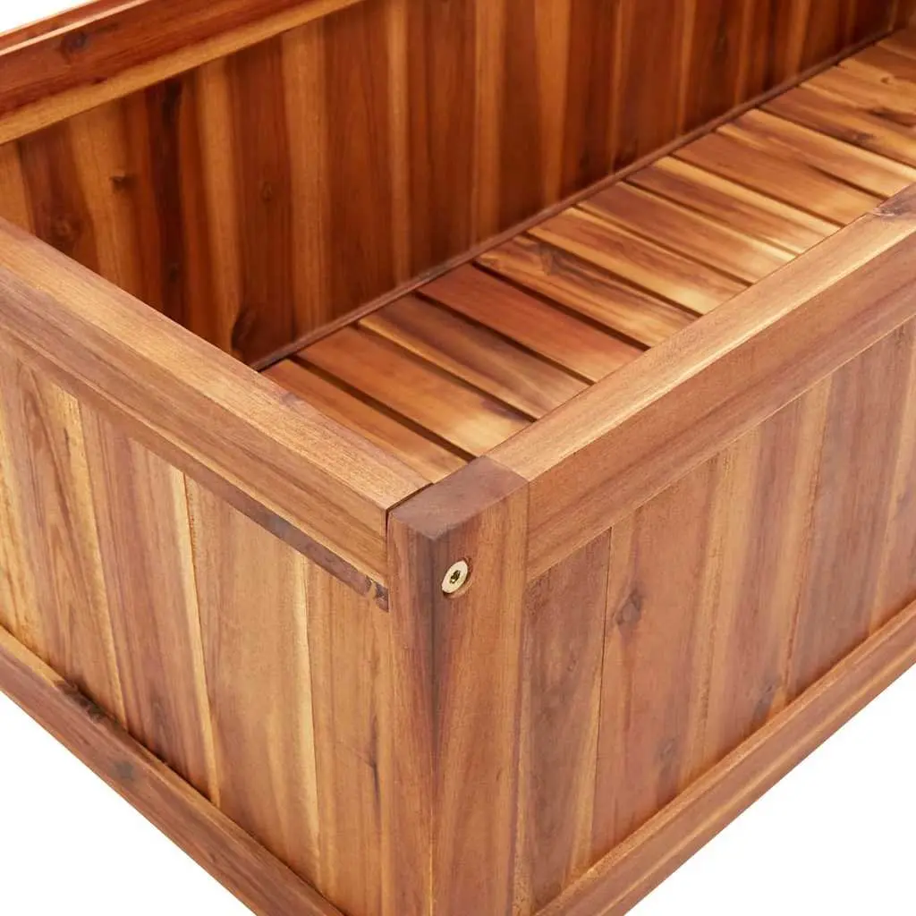 Raised Garden Bed with Trellis Outdoor Patio 85 x 38 x 150 cm