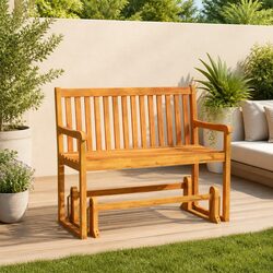 Outdoor Swing Bench 110cm Acacia Wood Specifications