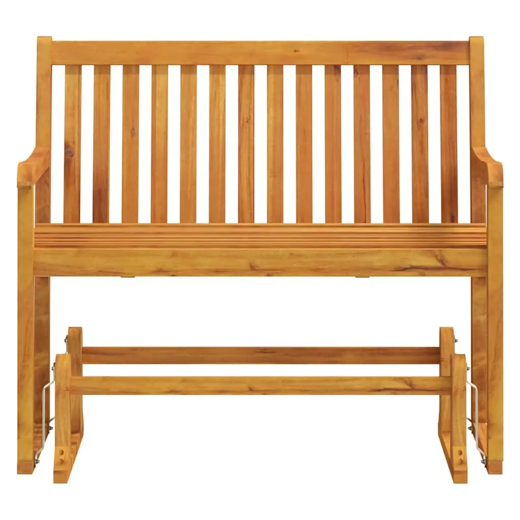 Outdoor Swing Bench 110cm Acacia Wood