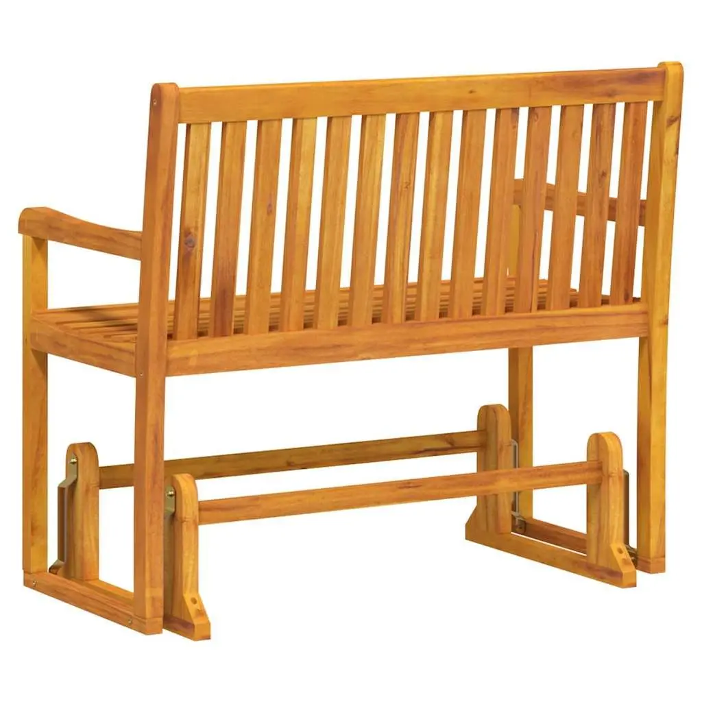 Outdoor Swing Bench 110cm Acacia Wood