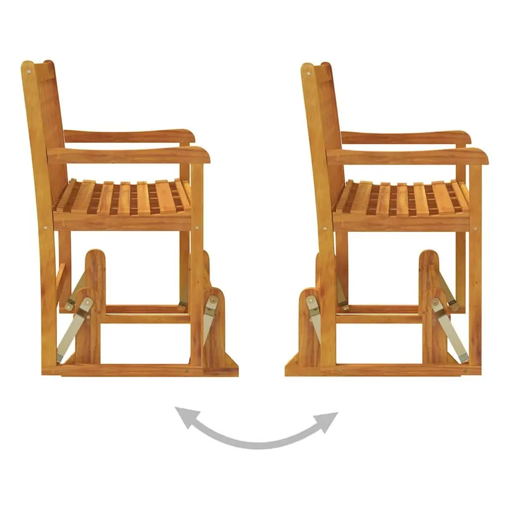 Outdoor Swing Bench 110cm Acacia Wood