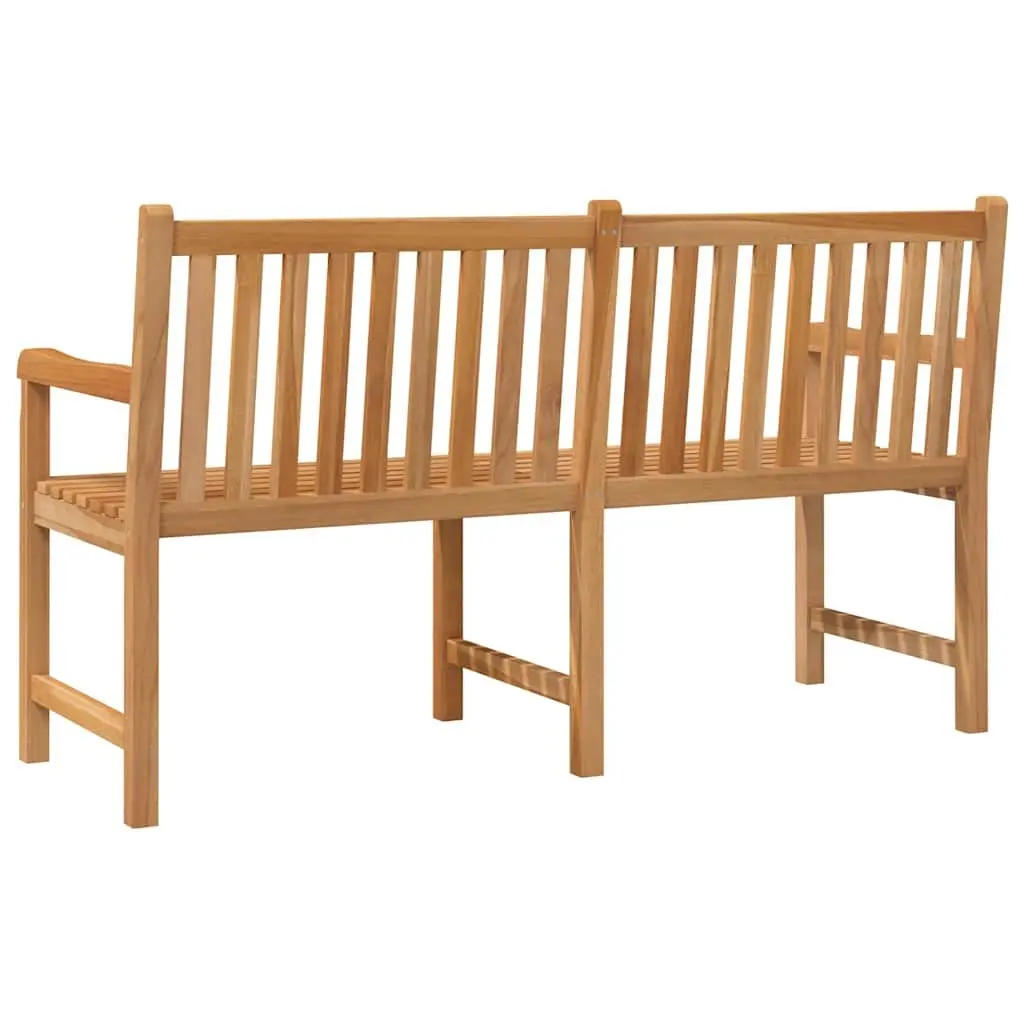 Teak Wood Garden Bench Outdoor Use 150cm Brown