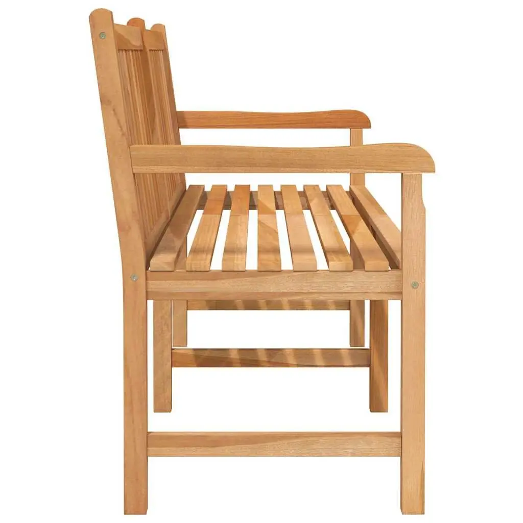 Teak Wood Garden Bench Outdoor Use 150cm Brown