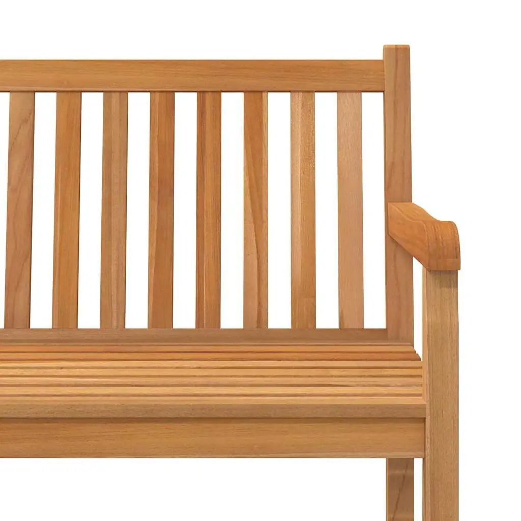 Teak Wood Garden Bench Outdoor Use 150cm Brown