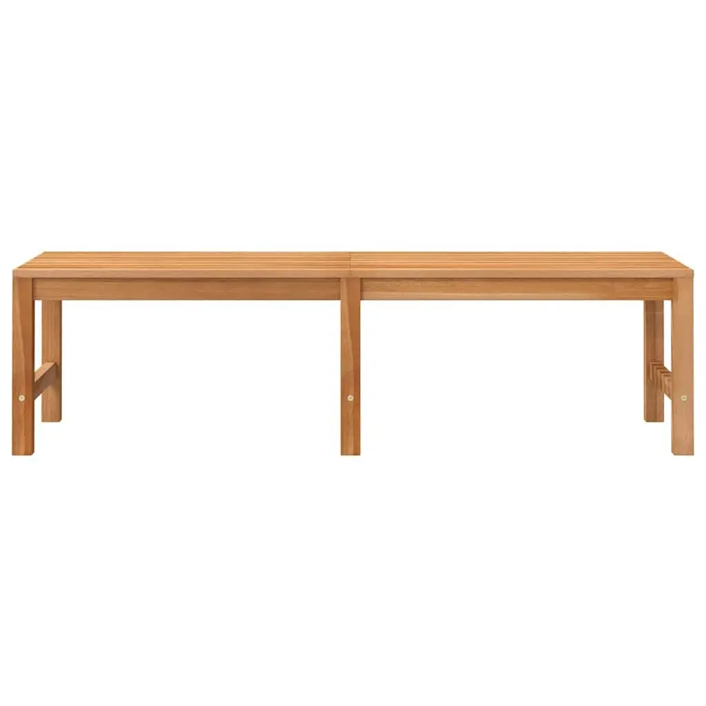 Teak Wood Outdoor Garden Bench 150cm Patio Seating Furniture