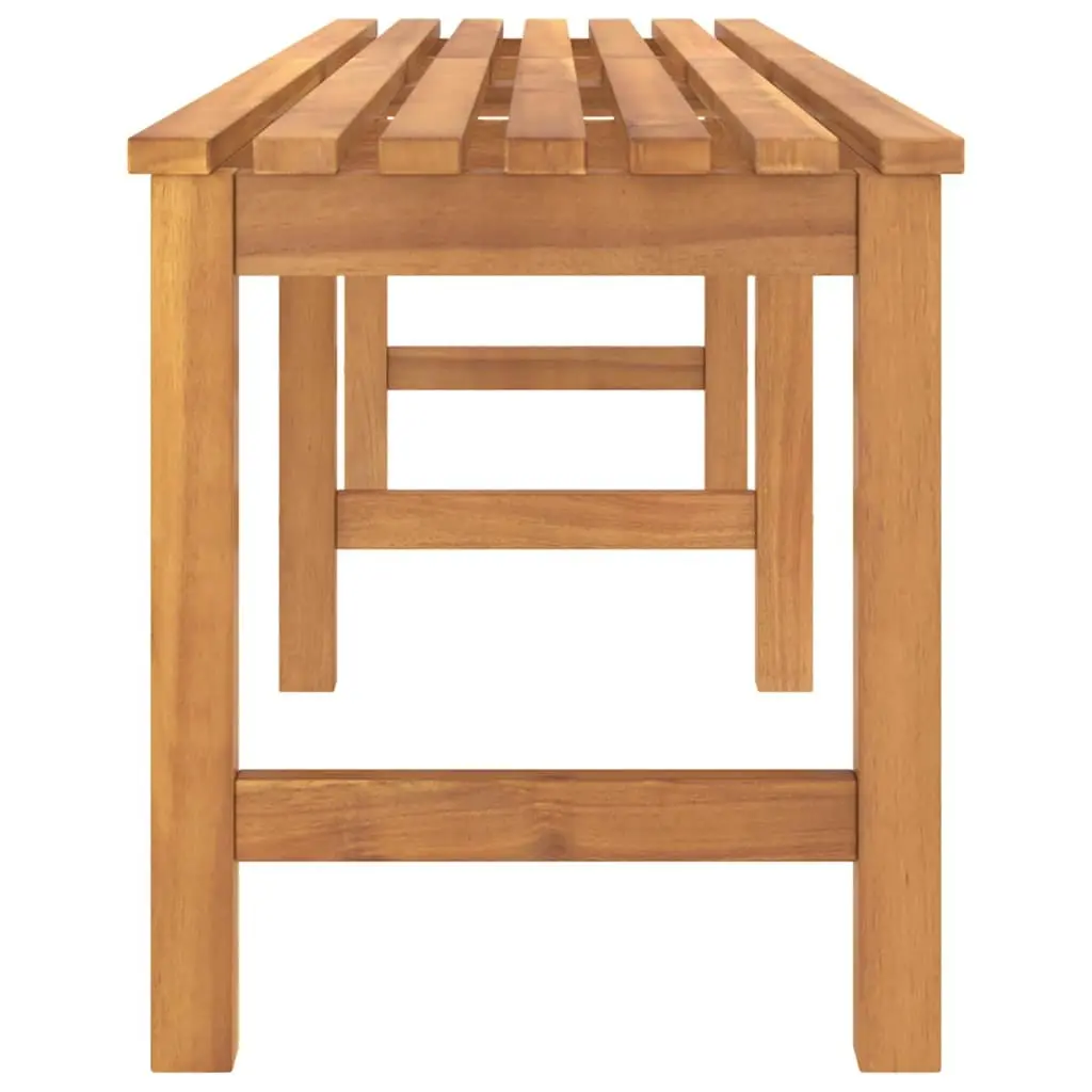 Teak Wood Outdoor Garden Bench 180cm Patio Seating Furniture Brown