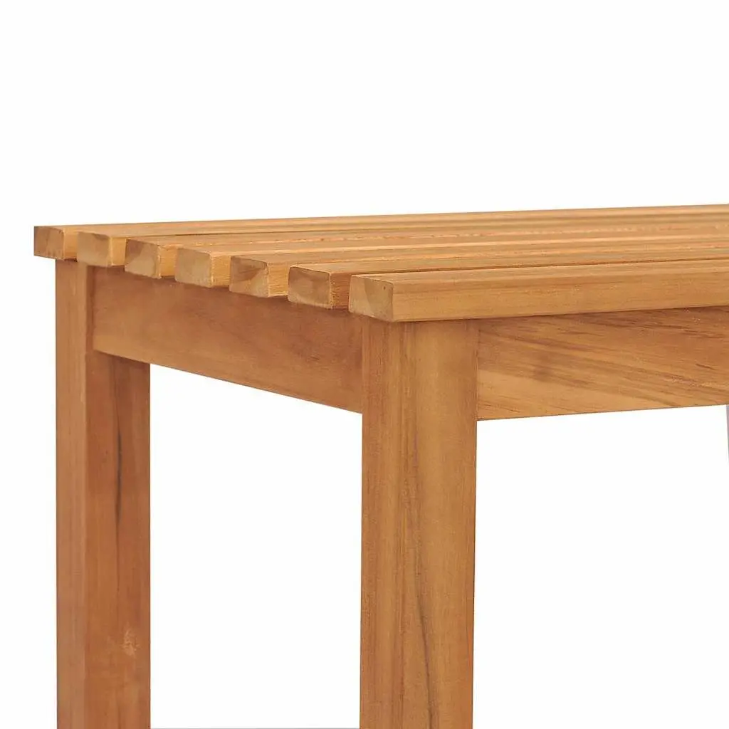 Teak Wood Outdoor Garden Bench 180cm Patio Seating Furniture Brown