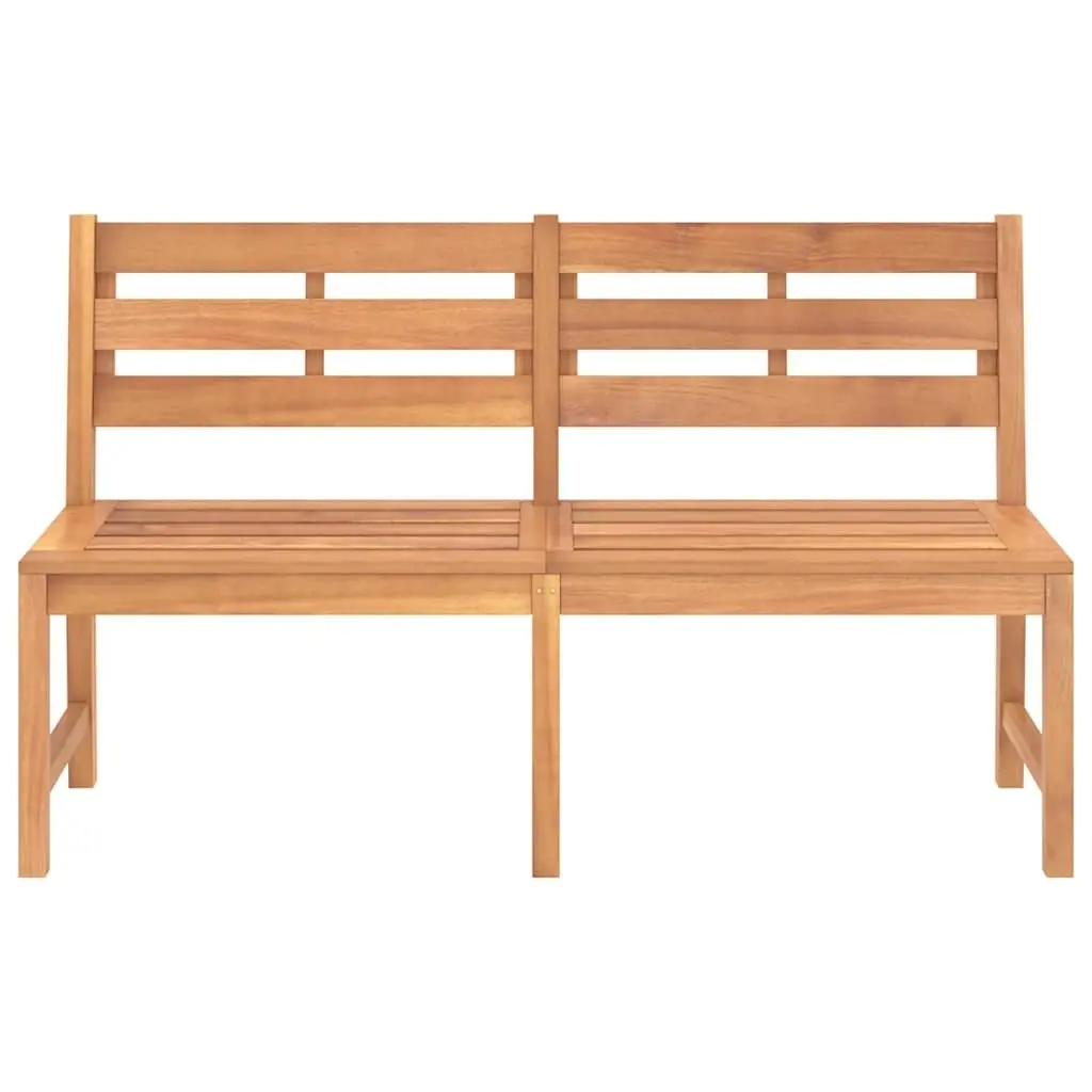 Garden Bench Outdoor Use 150cm Teak Wood Brown