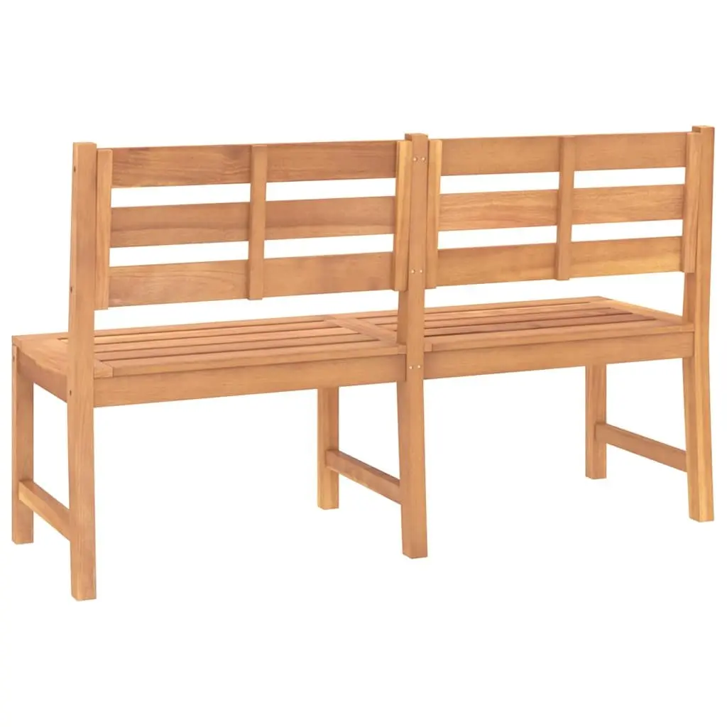 Garden Bench Outdoor Use 150cm Teak Wood Brown