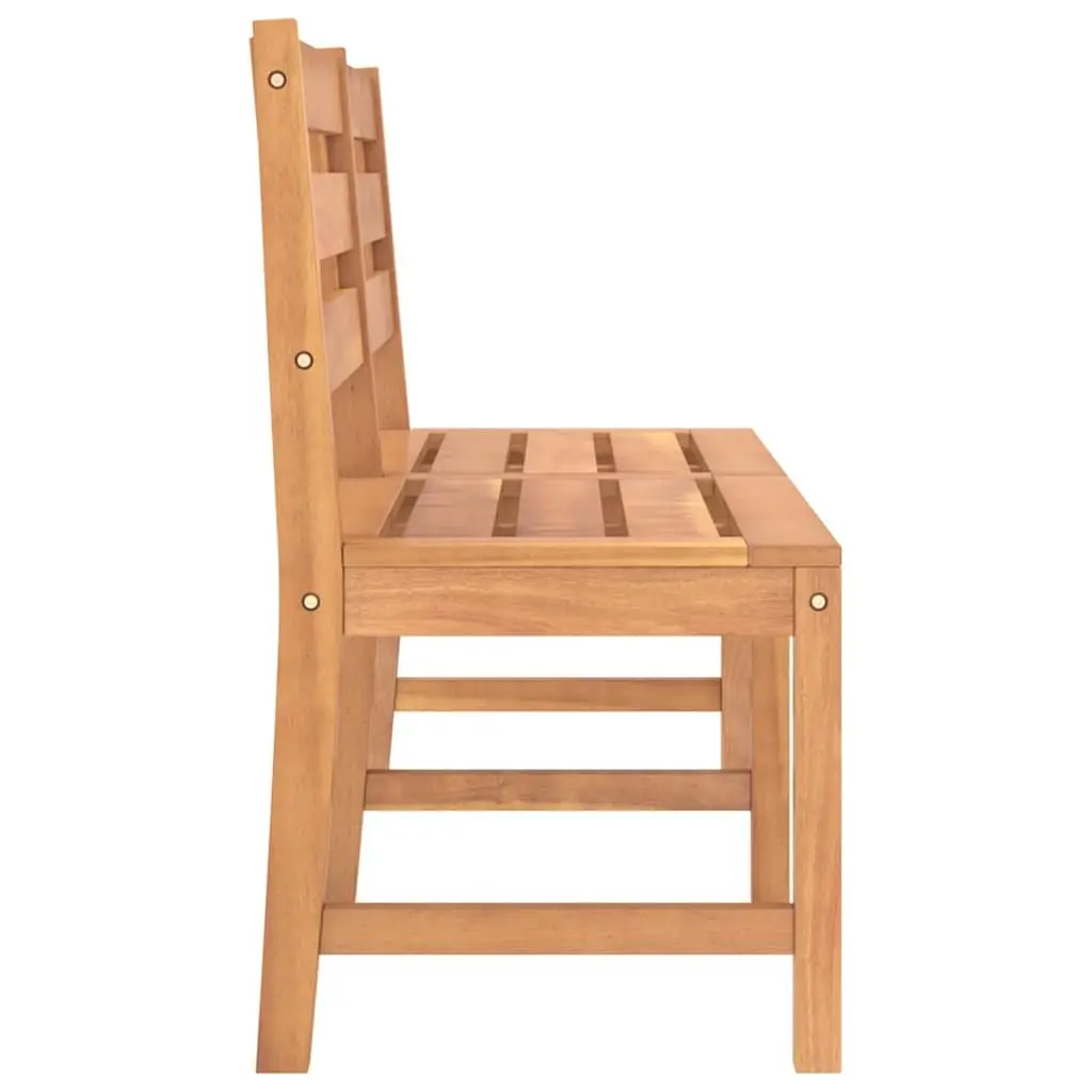 Garden Bench Outdoor Use 150cm Teak Wood Brown
