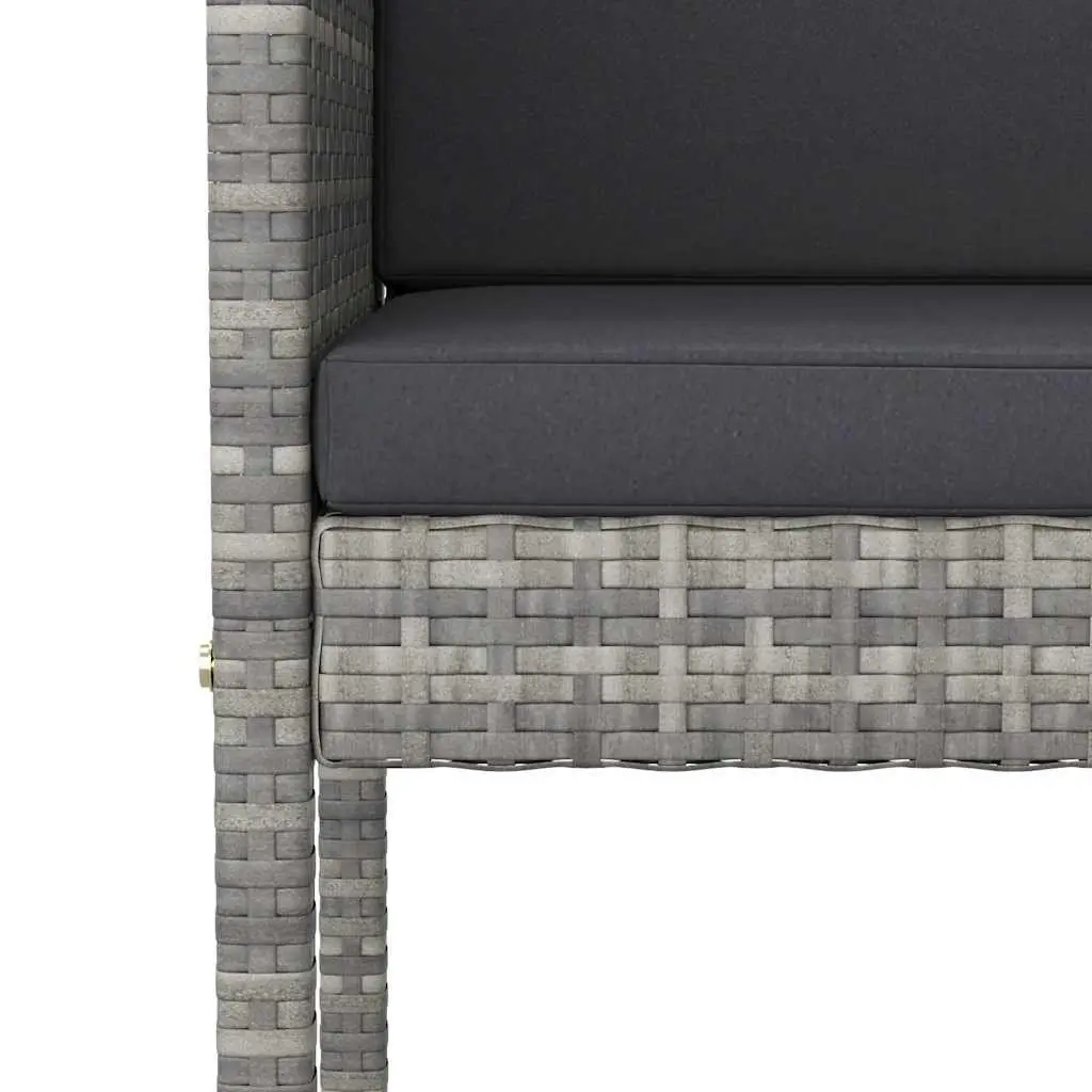 Grey Outdoor Bar Stools Set of 4