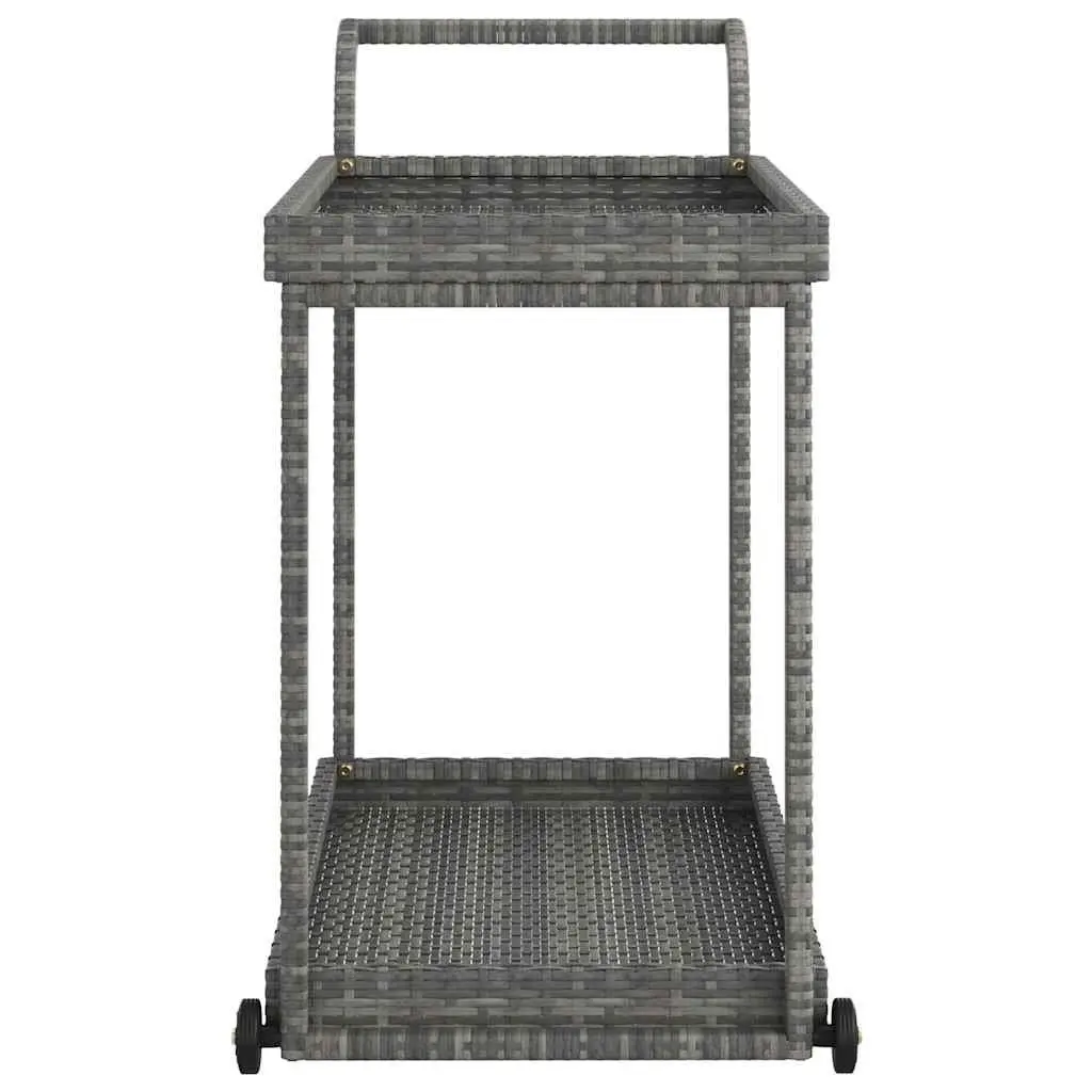Bar Cart Grey Service Trolley for Kitchen Dining Room Patio 100 x 45 x 83 cm